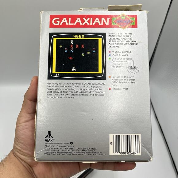 Galaxian for Atari 2600 — With Box — Tested/Working — 1983 - Picture 7 of 11